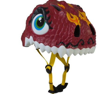 Casco Infantil Animales Crazy Safety  Dragon Rojo