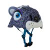 Casco Infantil Animales Crazy Safety  Leoparda Lila